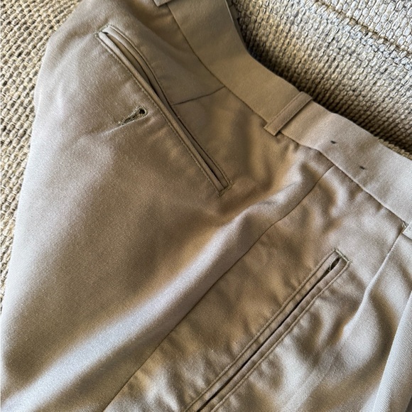 Men's Taupe Dress Pants - Picture 7 of 9